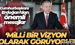 Cumhurbaşkanı Erdoğan: 'Milli bir vizyon olarak görüyoruz'