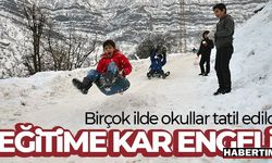 Eğitime kar engeli! Birçok ilde okullar tatil edildi