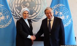 Emine Erdoğan, BM Genel Sekreteri Guterres'le görüştü