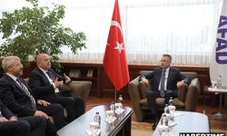 Fuat Oktay, Anavatan Partisi Genel Başkanı Çelebi ile görüştü