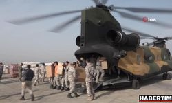 Askeri helikopterler 4 bin 388 sorti yaparak deprem bölgesine yardım malzemesi taşıdı