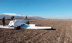 Isparta'da eğitim uçağı sert iniş yaptı pilot yaralandı