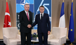 Cumhurbaşkanı Erdoğan, Macron'la görüştü