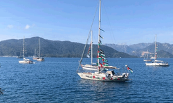Gazze’ye yardım götüren “Küresel Sumud Filosu” Marmaris’te