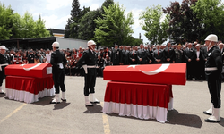 Tekirdağ'da şehit olan polis memurları son yolculuklarına uğurlanıyor