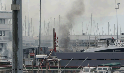 Pendik Marina'da yakıt deposunda çıkan yangına ekipler müdahale etti