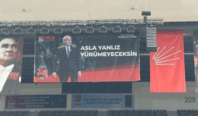 Kılıçdaroğlu’na özel yanlış pankart