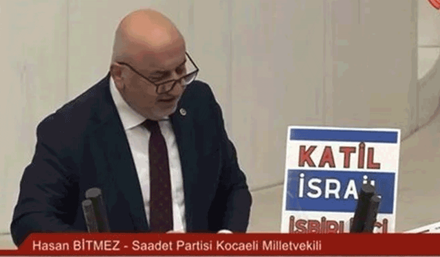 Saadet Partili vekil meclis kürsüsünde fenalaştı