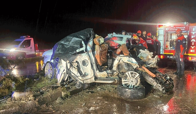 Uşak'ta zincirleme trafik kazası: 4 ölü 34 yaralı