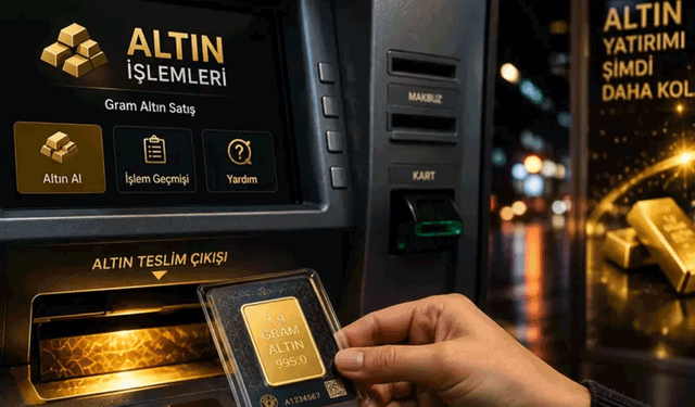 Altın alımında yeni dönem: ATM'lerden 7/24 satış