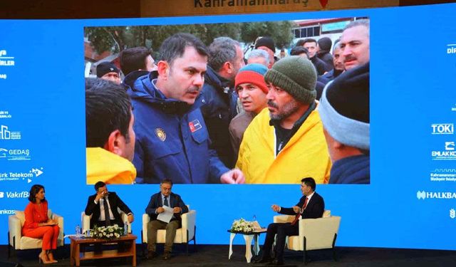 Bakan Kurum: Deprem bölgesinde saatte 23 günde 550 konut ürettik