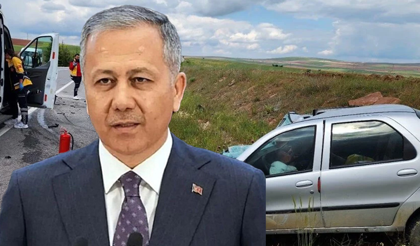 İçişleri Bakanı Yerlikaya: "Kurban Bayramı tatilinde 3 bin 913 trafik kazası oldu, 44 vatandaşımız hayatını kaybetti"