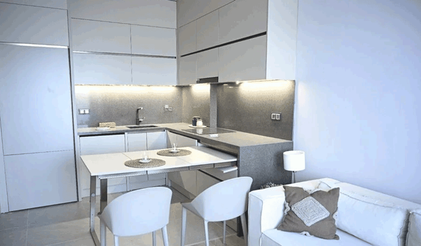 Sosyal konut projesinde örnek daireler: Depreme dayanıklı, tünel kalıplı