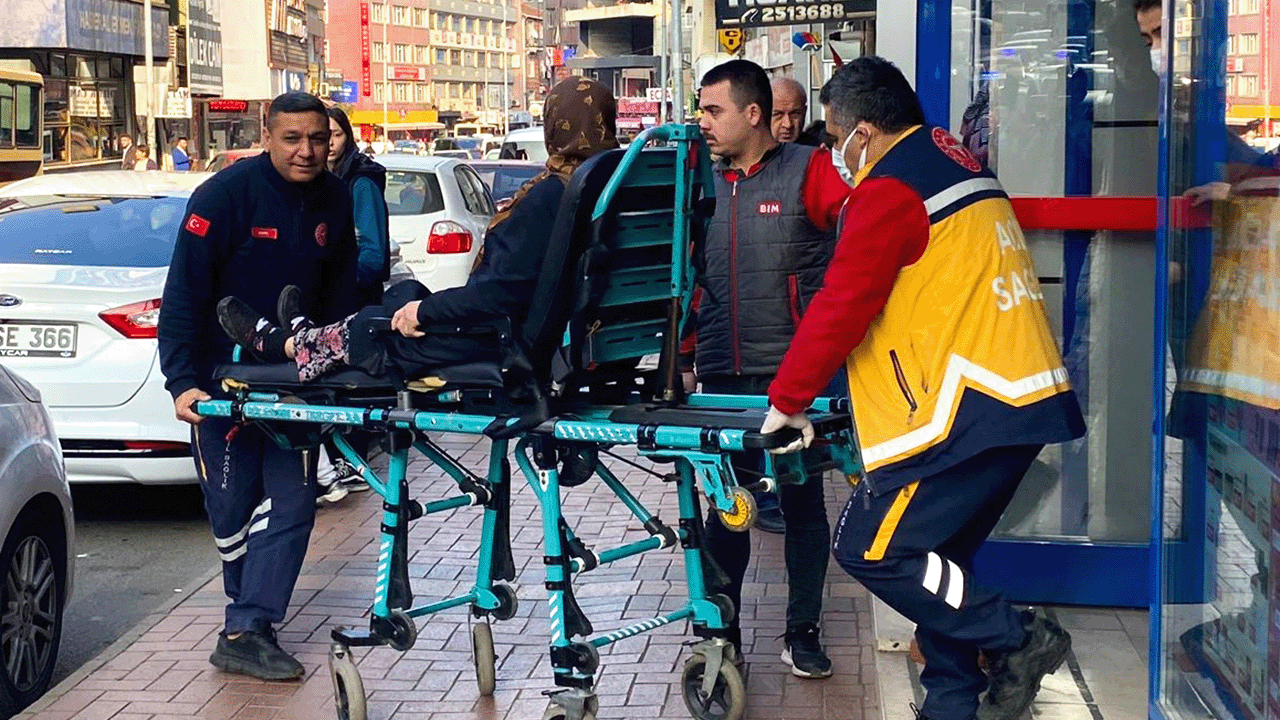 Aracın çarptığı kadın markete gidip alışveriş yaptı